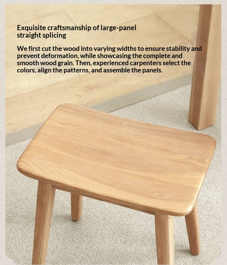 Oak, Ash Solid Wood Modern Vanity Table