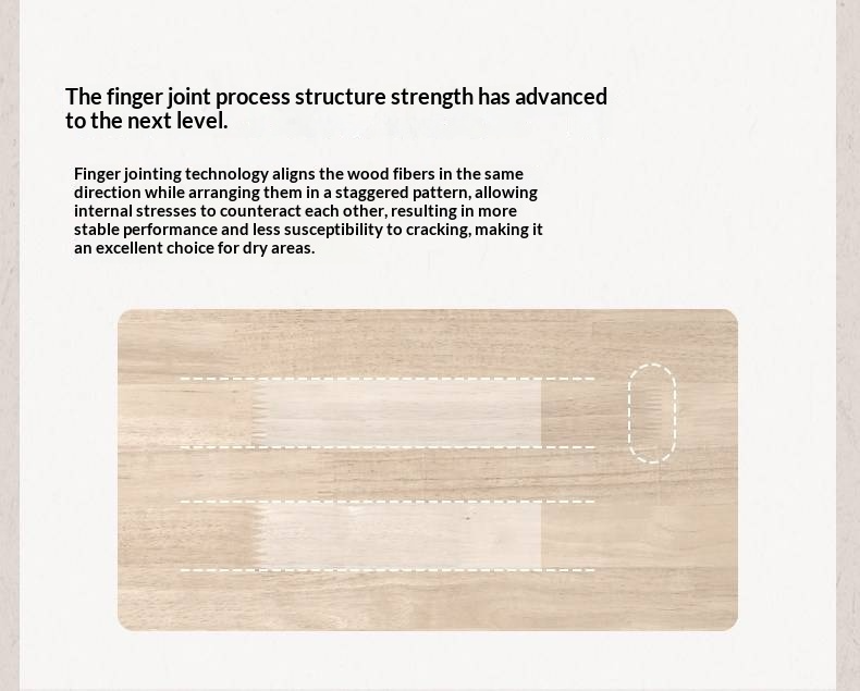 Rubberwood Solid Wood Bed — French Vintage Style, Large Slab Bed