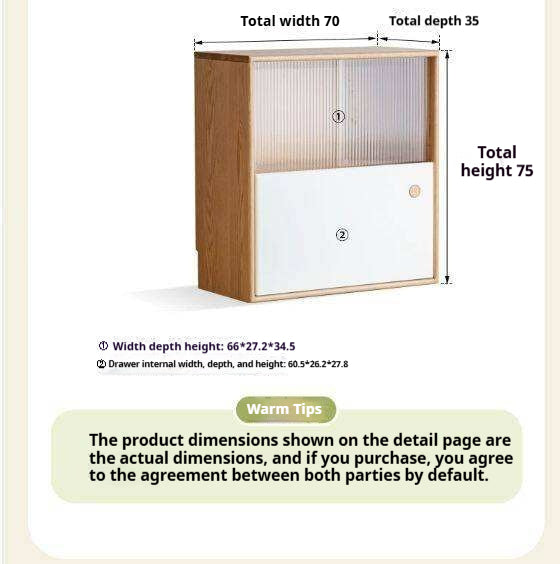 Oak, Beech Solid Wood Cream Style Module Combination Bookcase