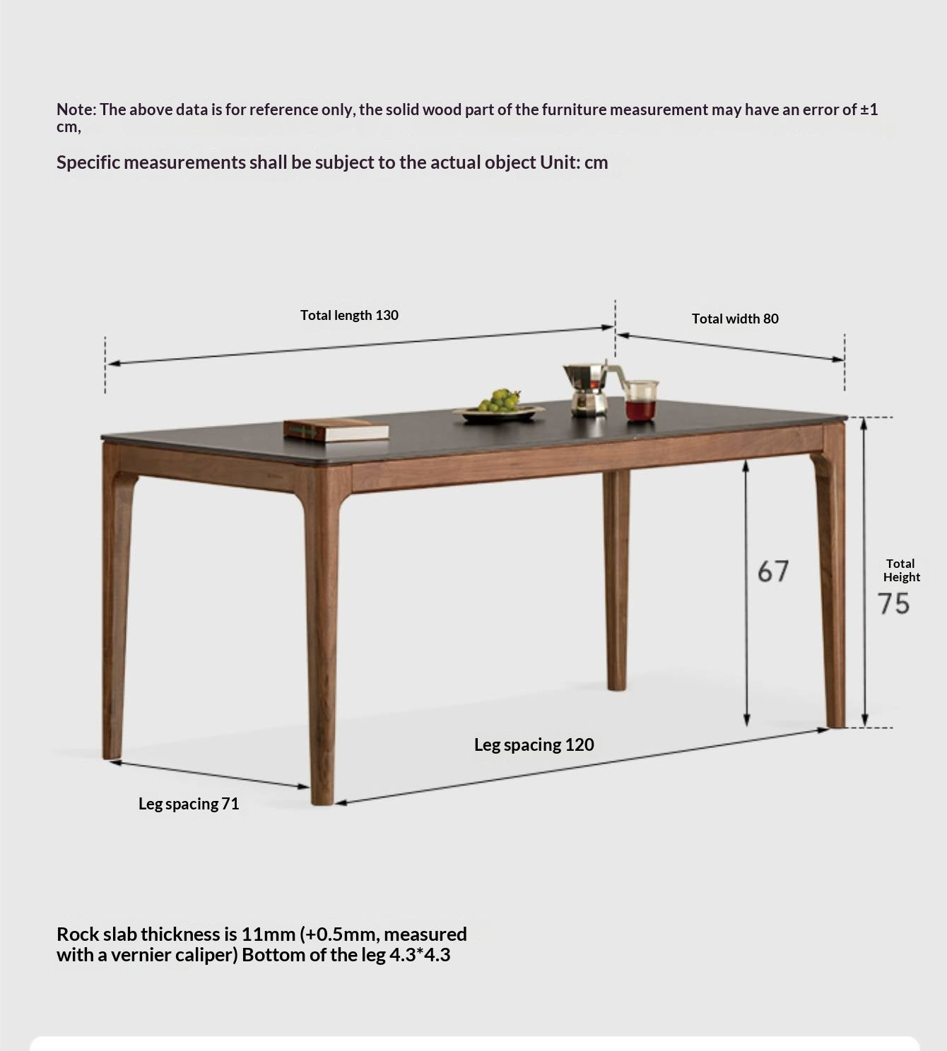 Black Walnut Dining Tables With Slate Top