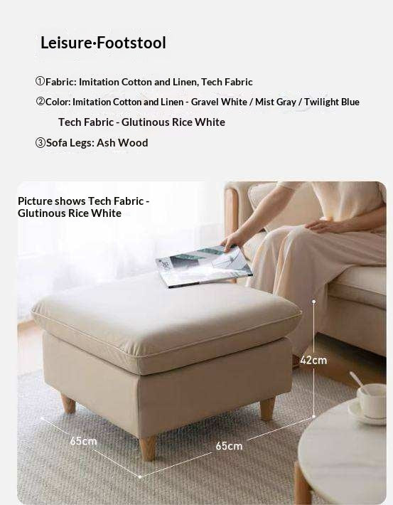 Fabric Soft Footstool Modern And Simple  Footrest