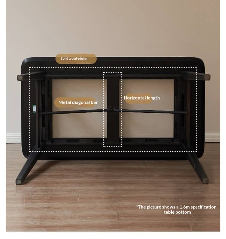 Oak Solid Wood Slate Luxury Dining Table