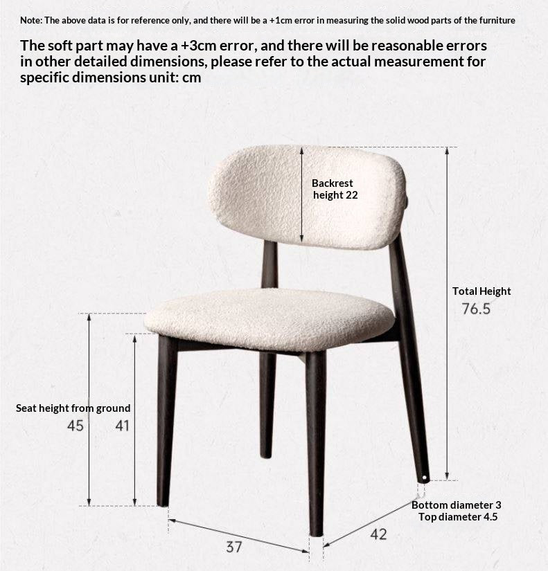 4 pcs Oak Solid Wood, Solid Rubberwood Modern Soft Dining Chair