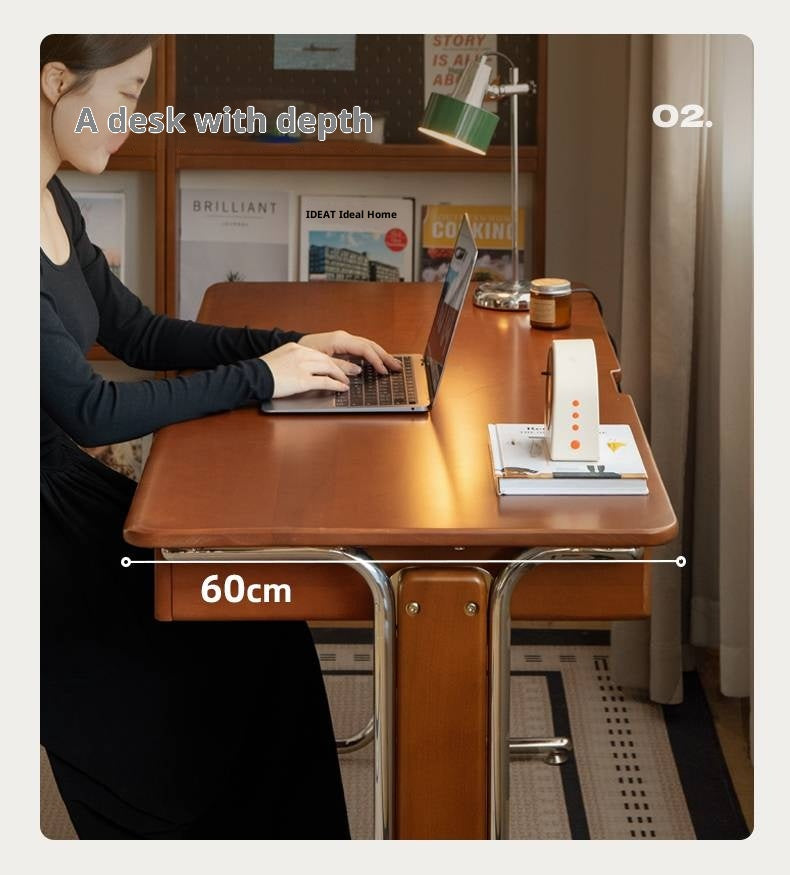 Poplar Solid Wood Bauhaus Style Office Desk