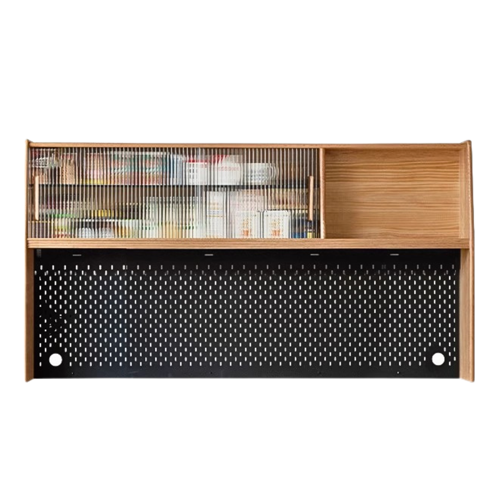 Oak Solid Wood locker multi-functional Sideboard,