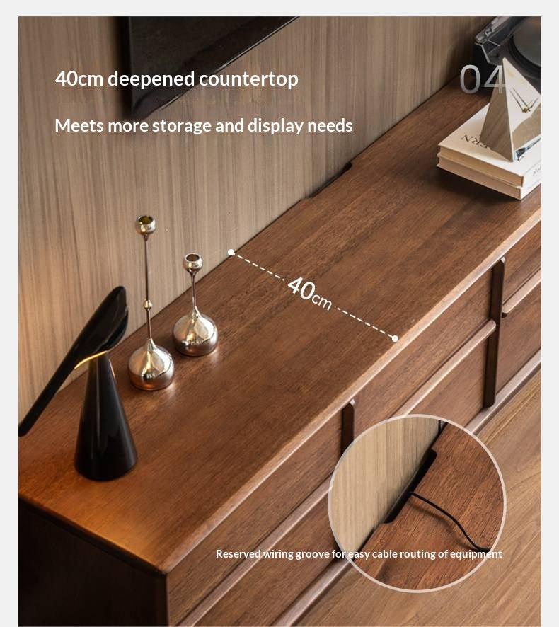 Solid Rosewood Modern Simple TV Cabinet