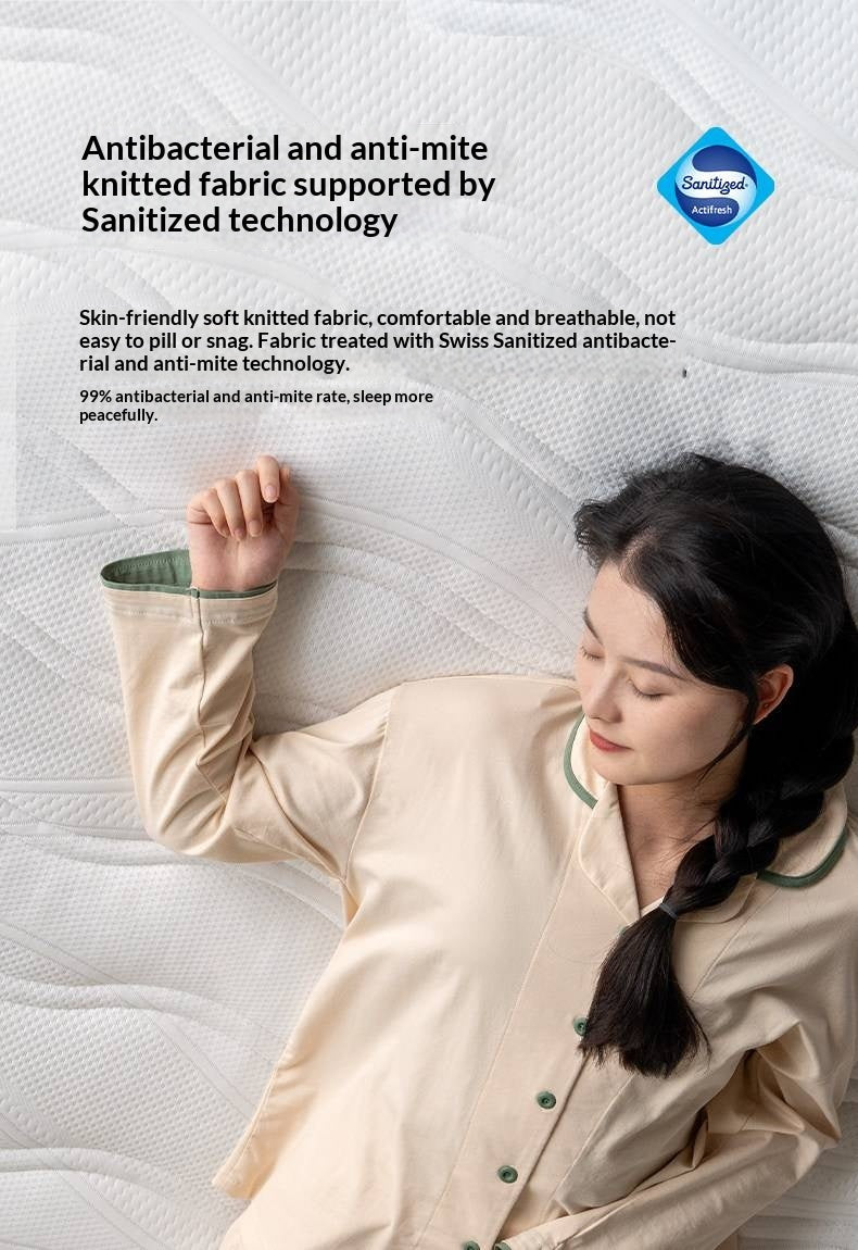 Zero-Glue Mattress: Customizable Home Mattress With Natural Coconut Fiber, Orthopedic Support, Firm Spring Base, And Latex Soft Layer, Dimensions: 22 cm, 23 cm 24 cm