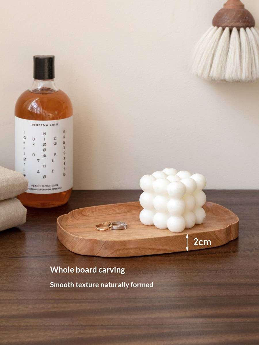 Black Walnut, Cherry Solid Wood Tray Storage Plate