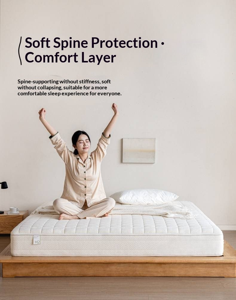 Zero-Glue Certified Natural Latex and Jute Mattress — Spring, Firm, Thick 22 cm