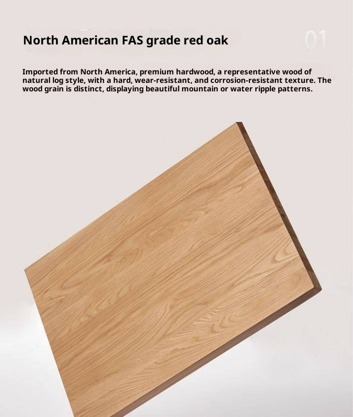 Oak Solid Wood Wall-Mounted Modern Cabinet