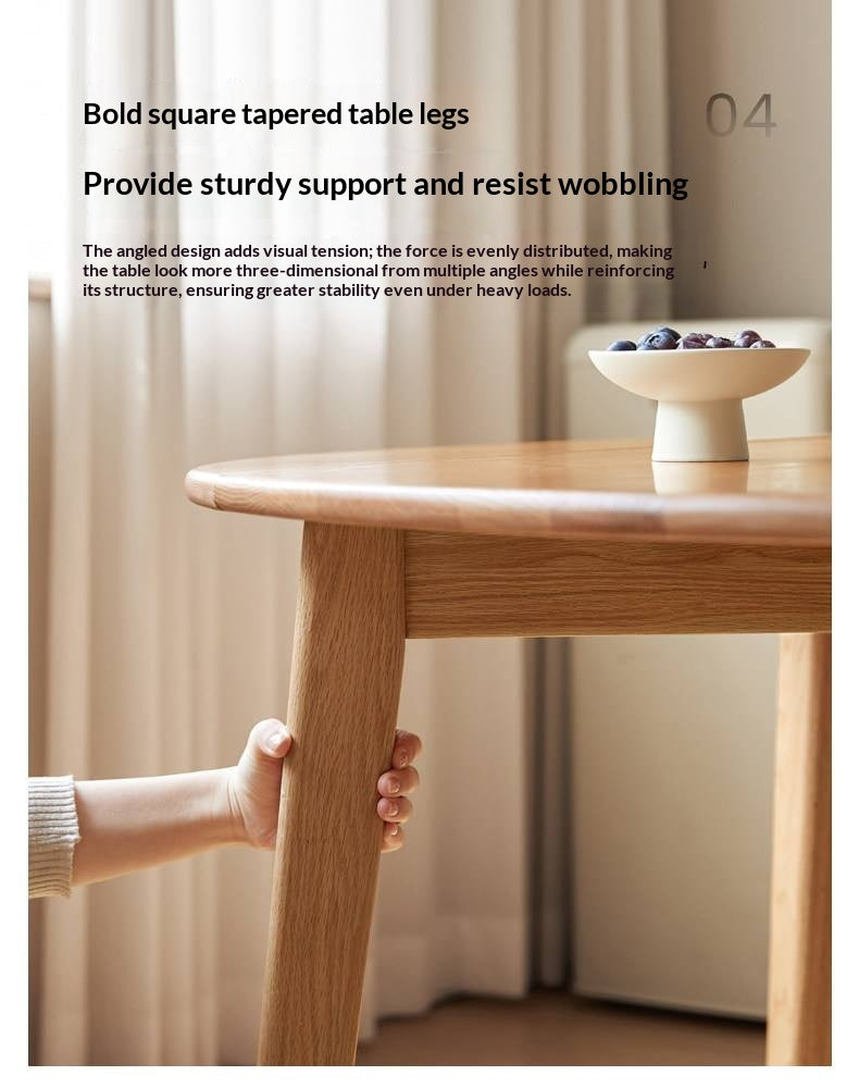 Oak Solid Wood Folding Dining Table