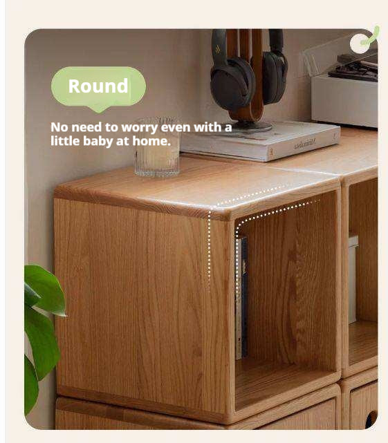 Oak, Cherry, Beech Solid Wood Free Combination Bookshelf