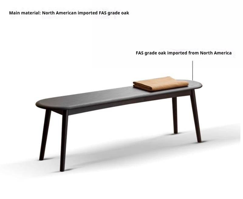 Oak Solid Wood Long Vintage Bench