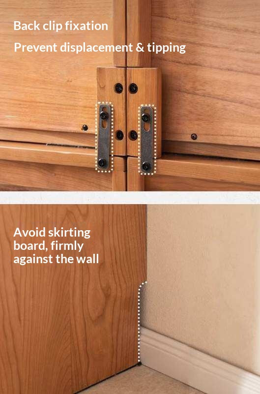 Cherry Solid Wood TV Stand with Multi-Functional Storage Modules