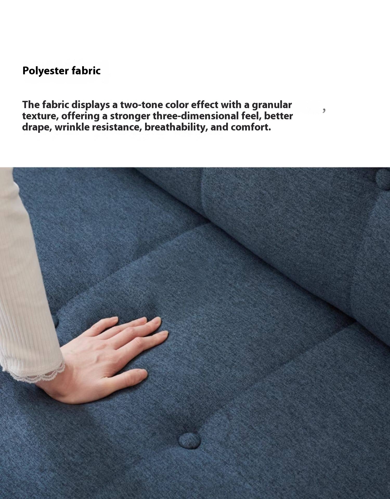 Fabric Sofa Bed, Multifunctional Folding.