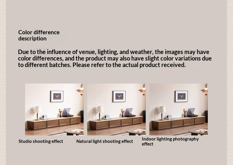 Black Walnut, Oak Solid Wood Floor Standing Antique Slab Design TV Cabinet