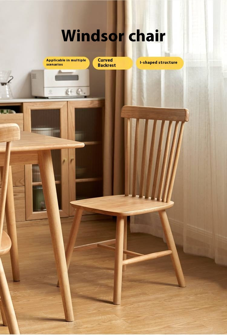 Set 4 pcs Solid RubberWood Modern Dining Chair