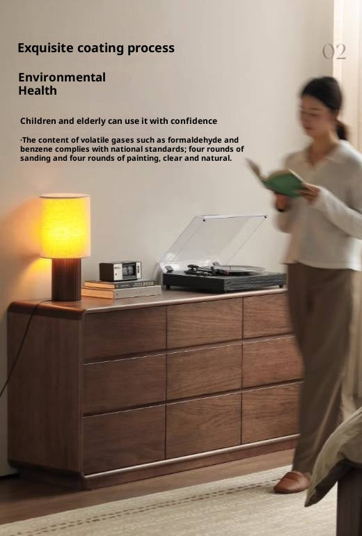 Sandalwood Solid Wood Modern Chest of Drawers