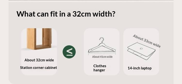 Oak Solid Wood Modern Corner Wardrobe