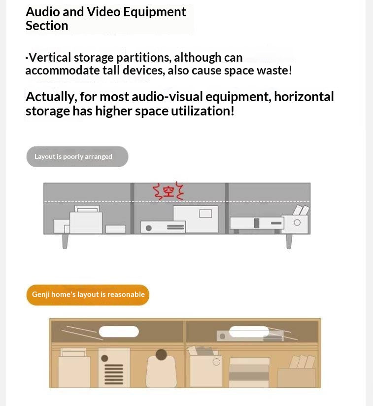 Black Walnut, Oak Solid Wood TV Cabinet LED Light Floor Cabinet.
