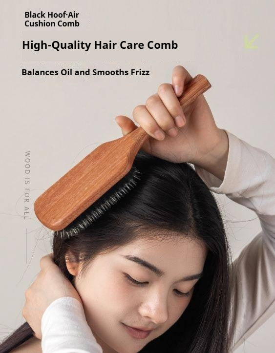 Nordic Beech Solid Wood Hair Care Cushion Comb