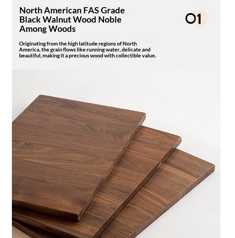 Black Walnut, Sandalwood, Ash Solid Wood Floor TV Cabinet.