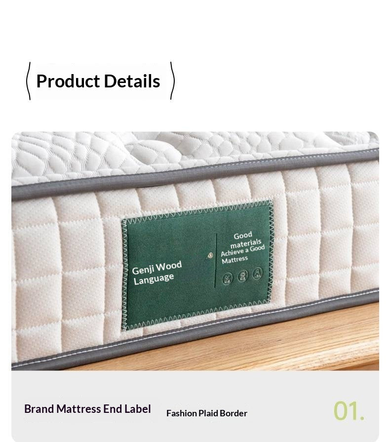 Natural Coconut Palm Hard Mattress with Latex and Simmons Spring