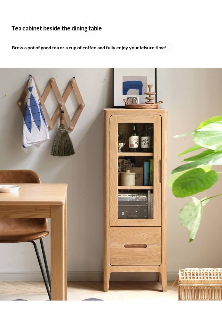 Oak Solid Wood Nordic Side Cabinet