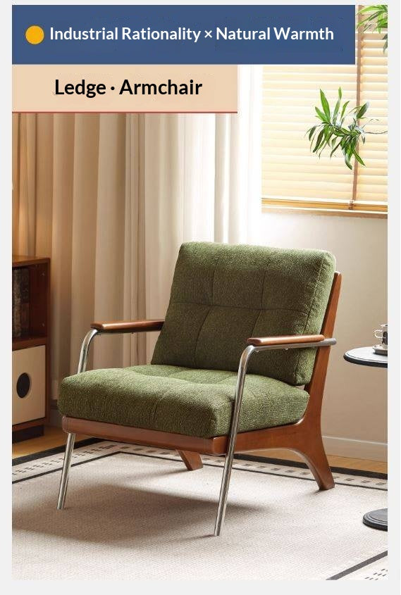 Beech Solid Wood Middle Ages Single Chair