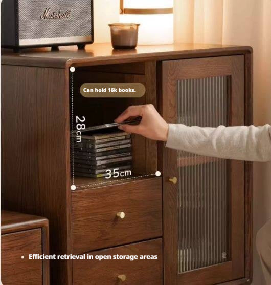 Oak Solid Wood Nordic Side Cabinet