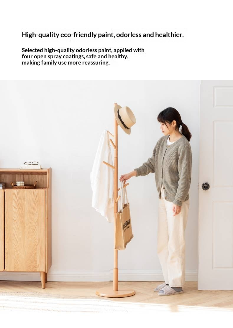 Beech Solid Wood Modern Minimalist Standing Hanger