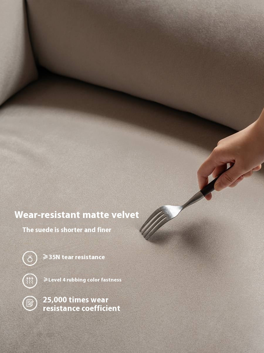 Wool Gray Flannel Fabric Sofa