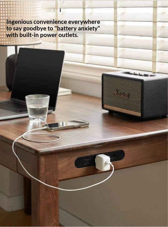 Ash Solid Wood Modern Writing Desk