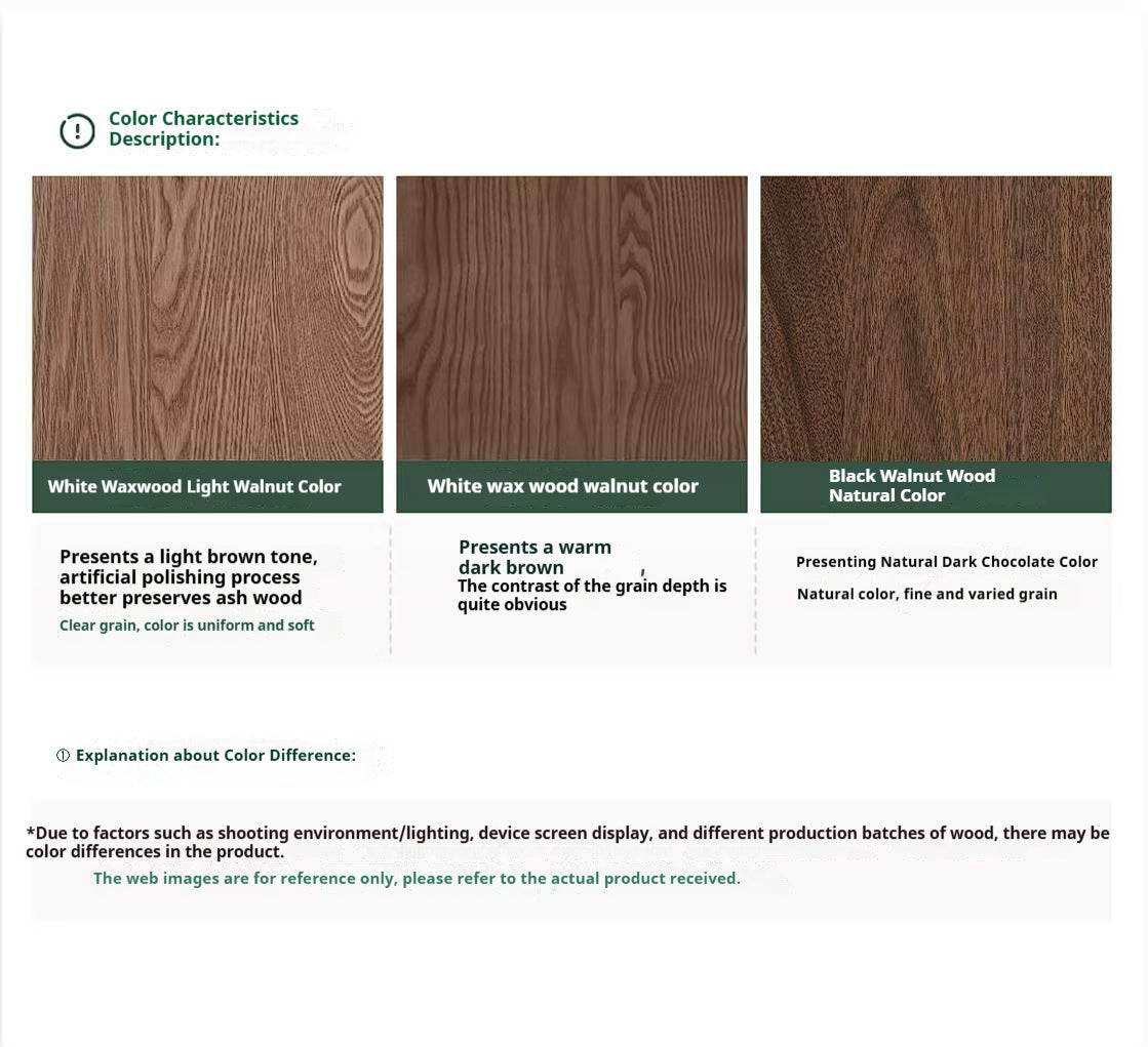 Ash Solid Wood Coffee Table with Wabi-Sabi Slab Design