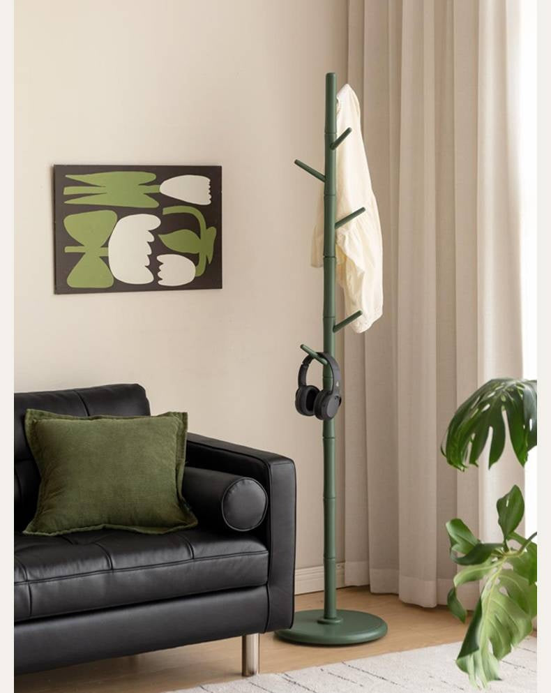 Solid Rubberwood Vintage Style Standing Clothes Hanger