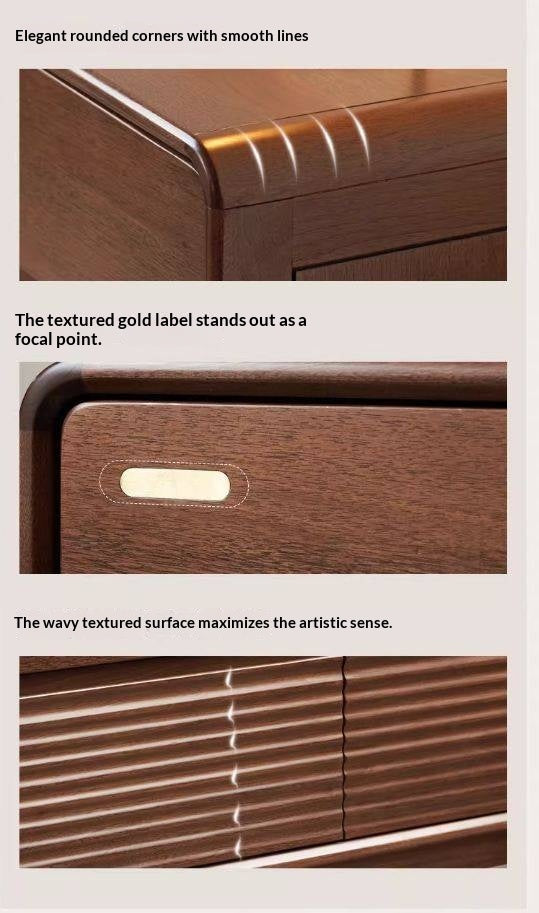 Catalpa Solid Wood Modern Chest of Drawers