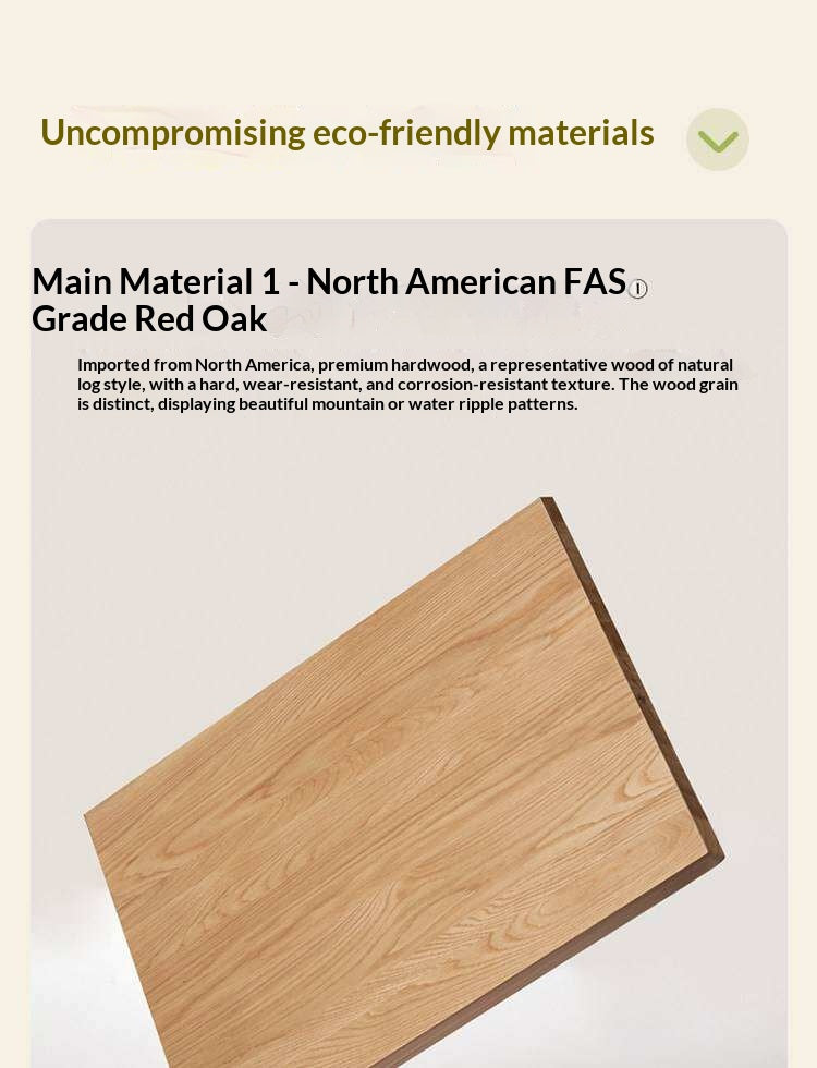 Oak Solid Wood Ultra-thin Sideboard