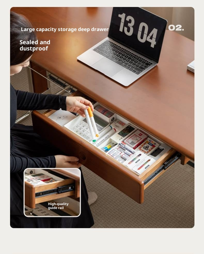 Poplar Solid Wood Bauhaus Style Office Desk