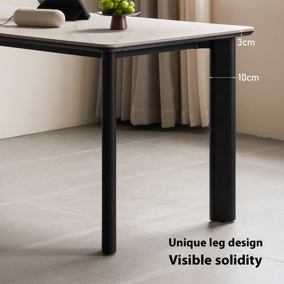 Iron Long Modern Dining Table