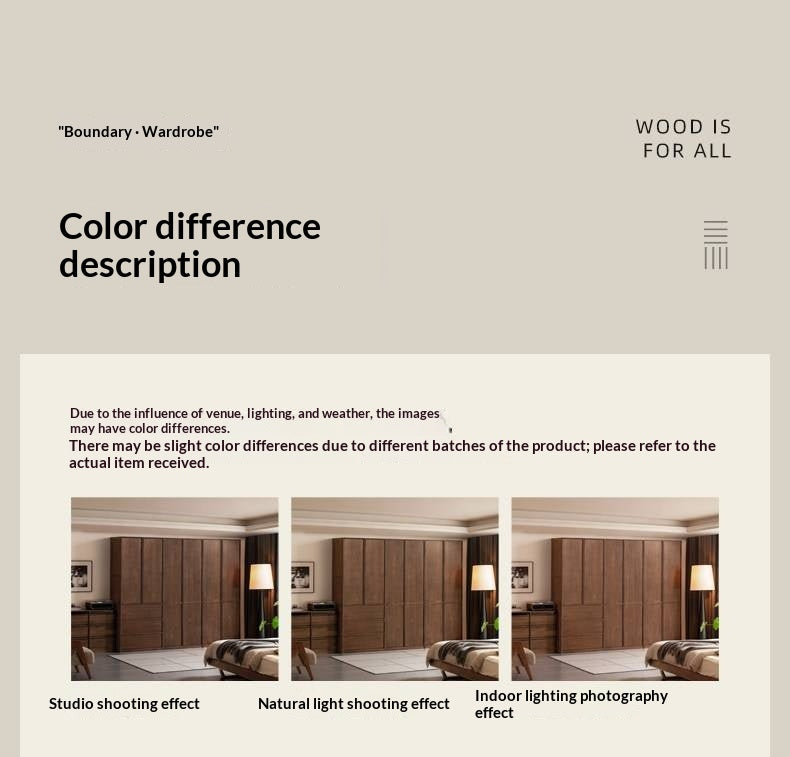 Black Walnut Solid Wood Italian Light Luxury Wardrobe