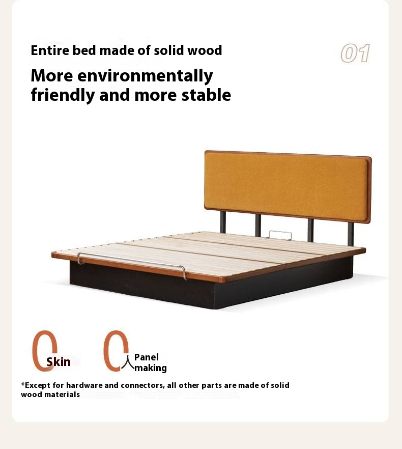 Poplar Solid Wood Soft Suspended Box Bed
