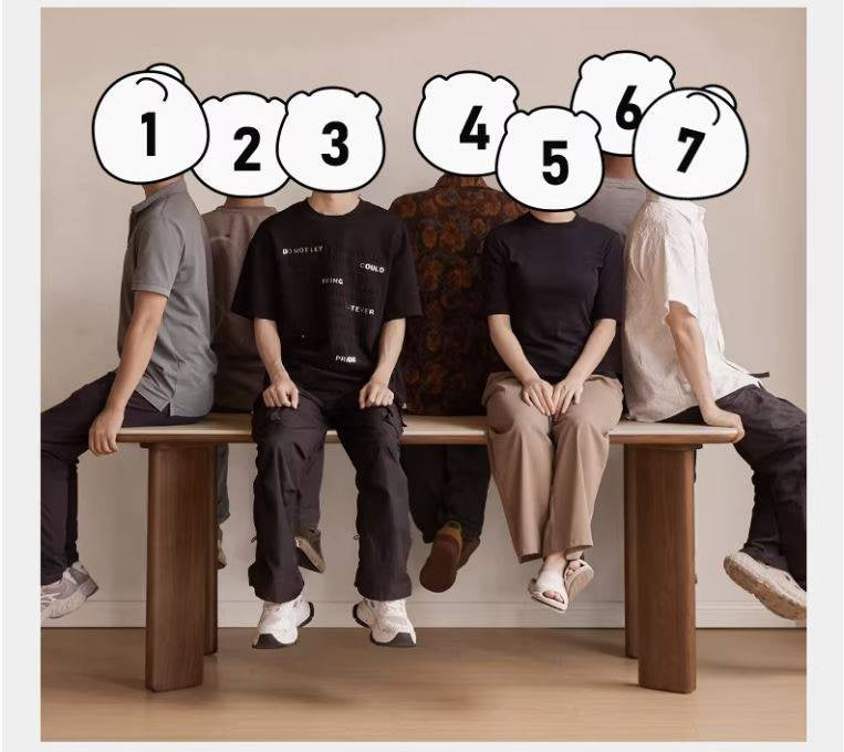 Black Walnut Solid Wood Travertine Slab Light Luxury Dining Table