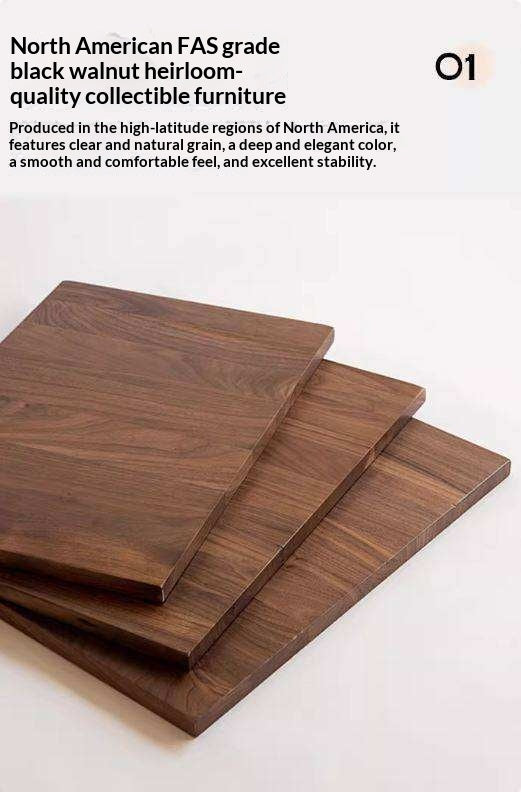 Black Walnut, Sandalwood Solid Wood Modern Long Bench
