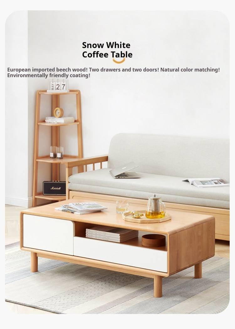 Beech Solid Wood Warm Coffee Table