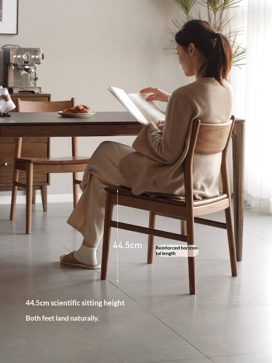 Set pcs 4 Black Walnut, Ash, Oak, Beech, Sandalwood, White Oak Solid Wood Dining Chair