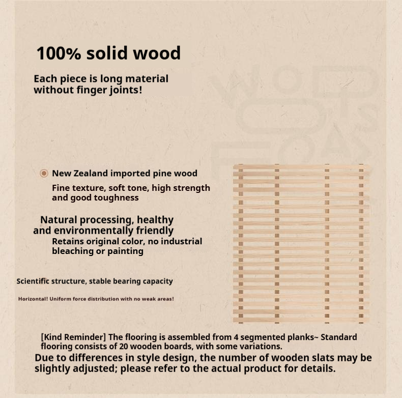 Rubberwood Solid Wood Upholstered Storage Box Bed, French Retro Style