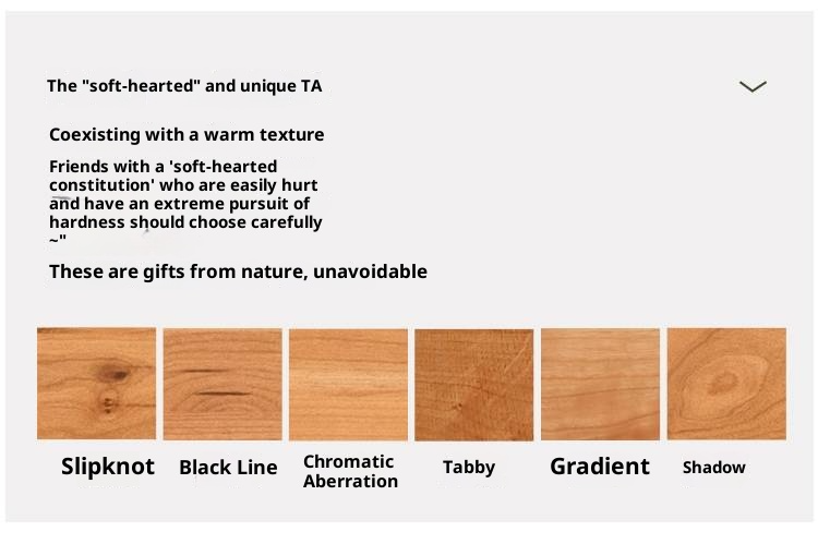 Cherry Solid Wood with Light Floating Bed Retro Simple