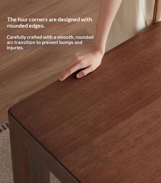 Solid Longan Hardwood Dining Table