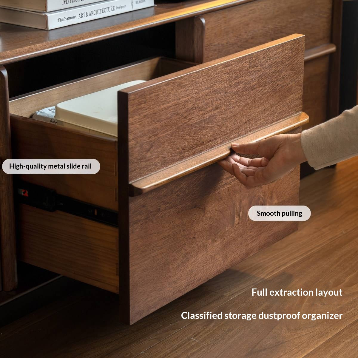 Solid Rosewood Modern Simple TV Cabinet