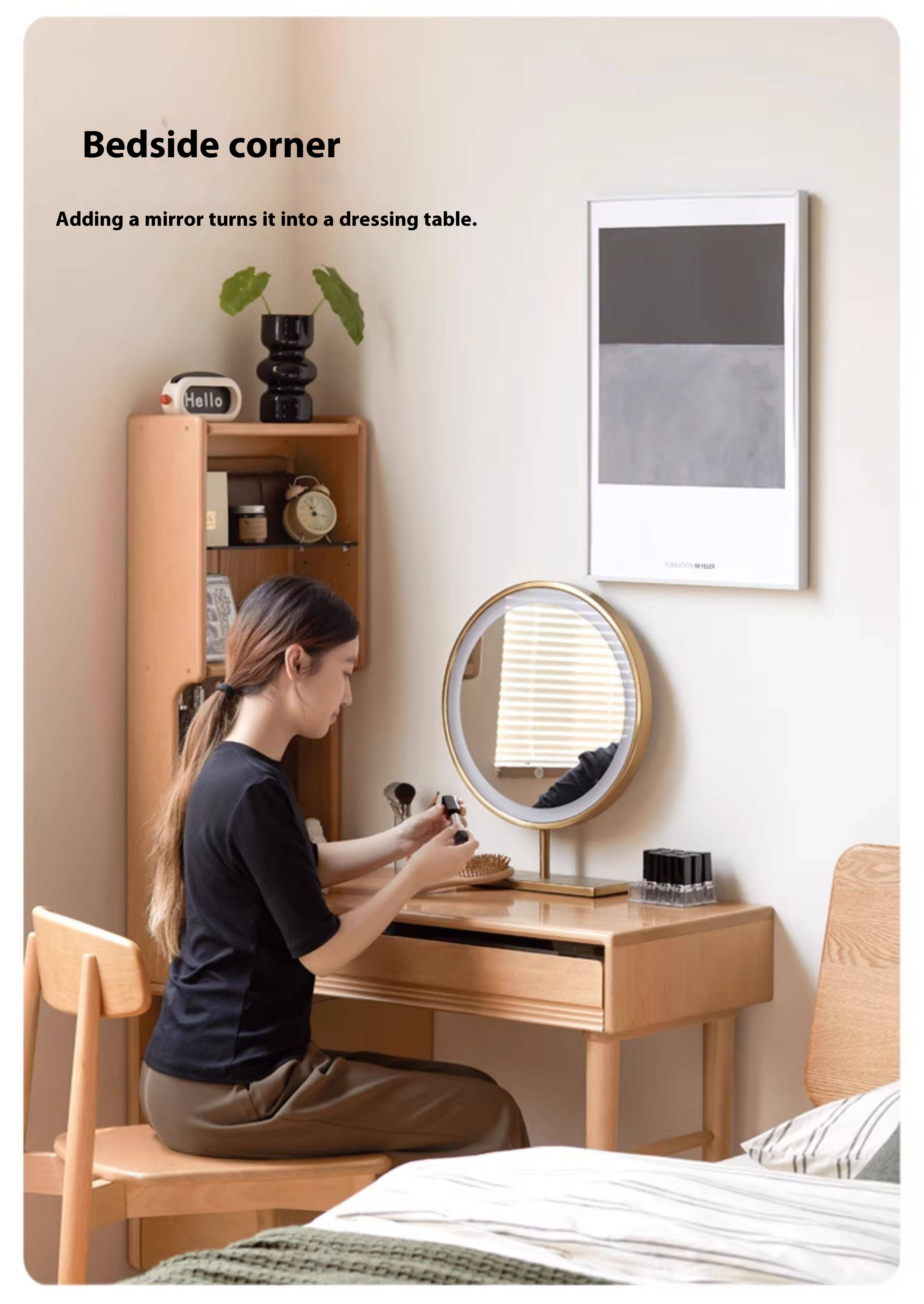European Beech Solid Wood Retractable Modern Dressing Table